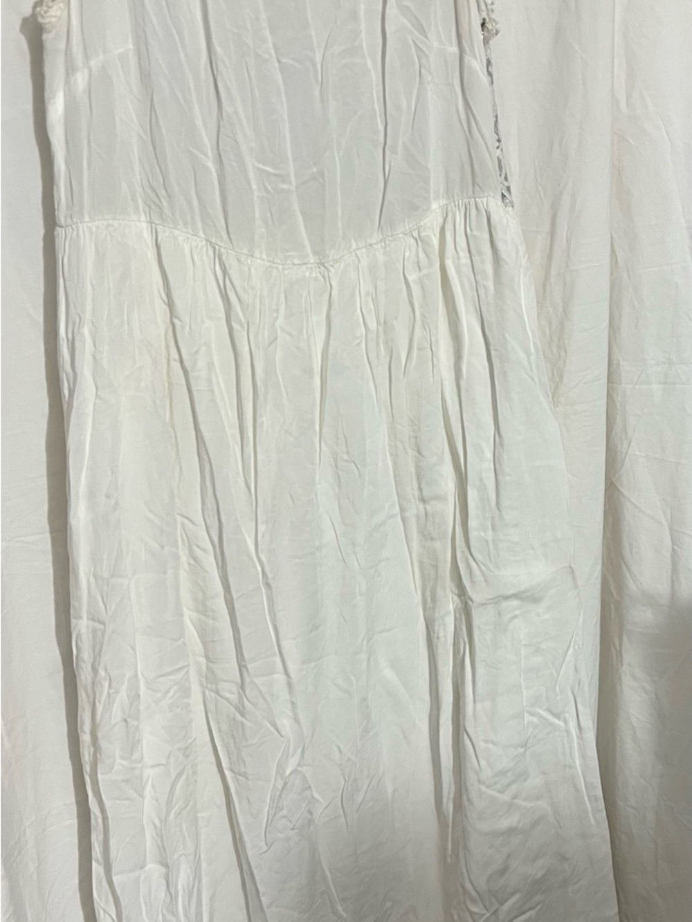 La Fée Marabouté White Lace Maxi Dress